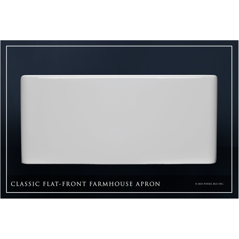 Luxury 19.88" x 17.88" Fireclay Modern Farmhouse Bathroom Sink, Reversible