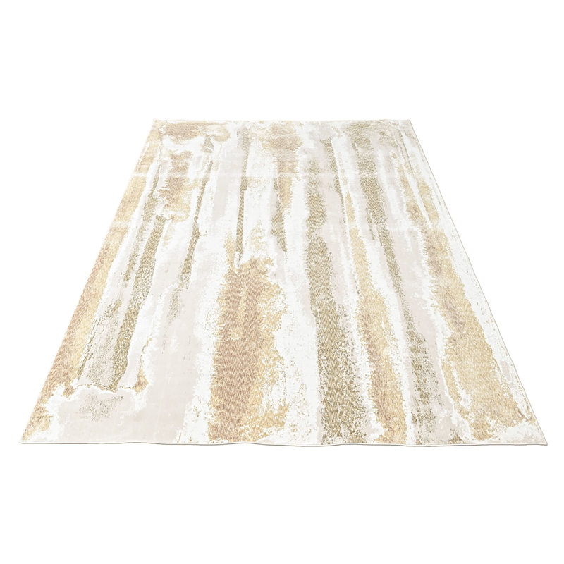 Tapis moderne abstrait en laine 8 pi 10 po x 11 pi 10 po