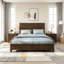 Ensemble de chambre à coucher 3 pièces avec grand lit et 2 tables de chevet-978795500-978795501