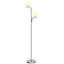 HOMCOM Floor Lamp with 3 Colour Temperatures, Modern Standing Lamp, Silver