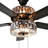 Helskdg 52"W LED Clear Crystal Ceiling Fan with Light Kit-1712946124