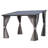 Wall-Mounted Lean To Pergola Gazebo With Curtains And Netting-107466349