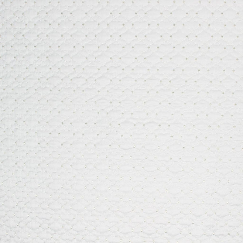 Tissu géométrique, Blanc neige