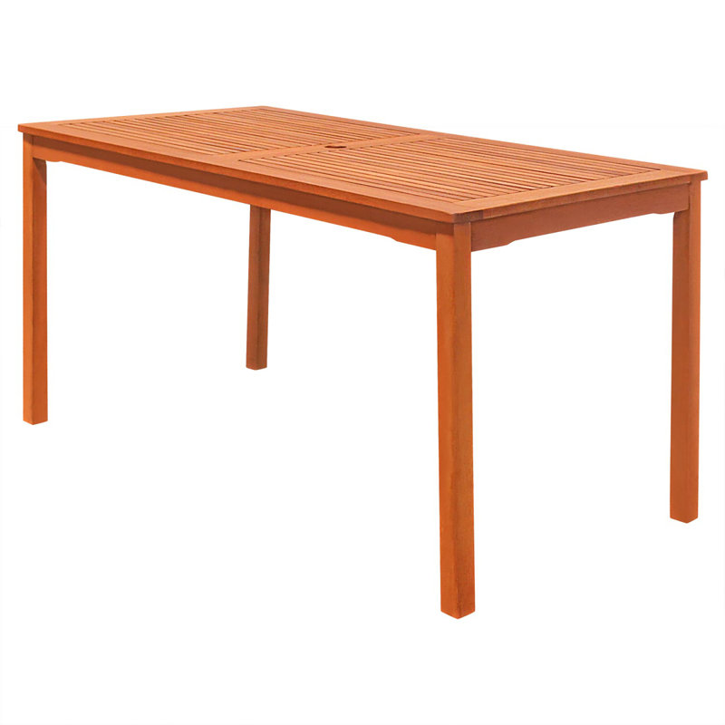 Table de salle à manger Caladesi, Naturel, Eucalyptus