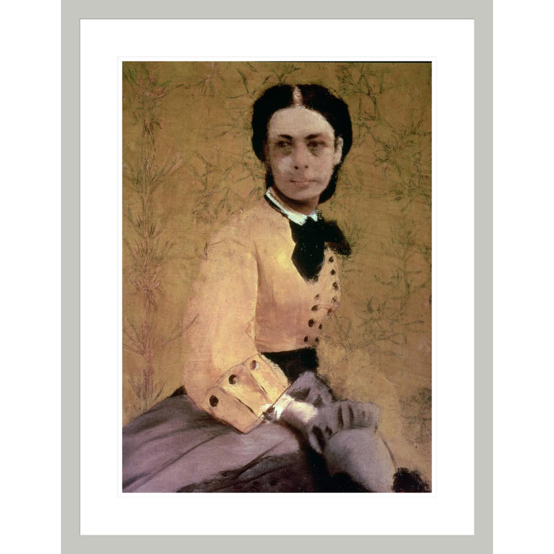 Portrait de la princesse Pauline de Metternich par Edgar Degas, impression giclée encadrée, H 29,5 po x l 23 po