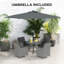 4 - Person Patio Dining Set with Round Table , Cushions Included