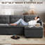 Canapé modulaire en chenille avec repose-pieds Cloud-1737286105