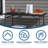 4 ft. Fold-in-Half Adjustable Height Indoor/Outdoor Utility Table