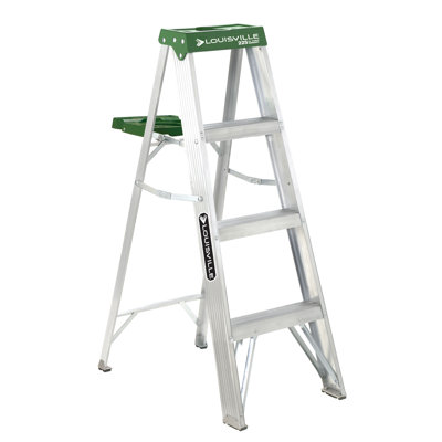 4 ft. Aluminum Step Ladder with 300 lbs. Load Capacity Type IA Duty Rating