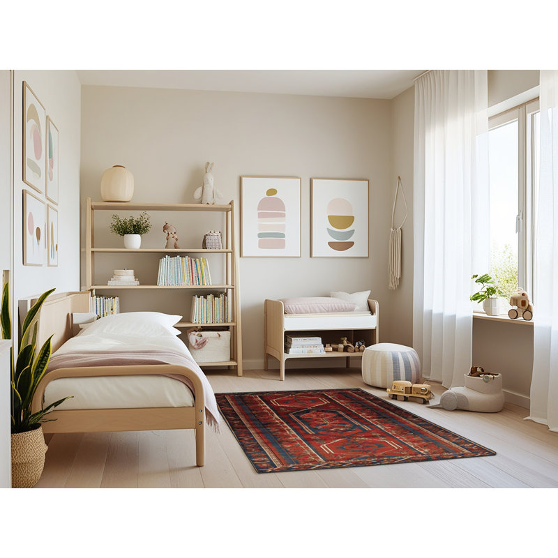 Tapis brun lavable à la machine, Rectangle 4pi x 6 pi