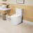 1.1/1.6 GPF Elongated Comfort Height Floor Mounted Onepiece Toilet ,  CUPC Certified, Watersense Cetified, Ceramic, White Color, Soft Close Seat