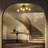 Luminaire 5 - Light Mid - Century Modern Brass LED Flush Mount Ceiling Light