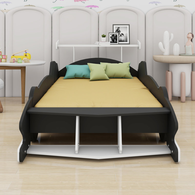Lit plateforme avec roulettes Race, Black
