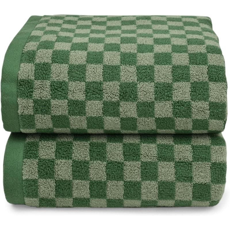 Cotton Bath Towel, Green