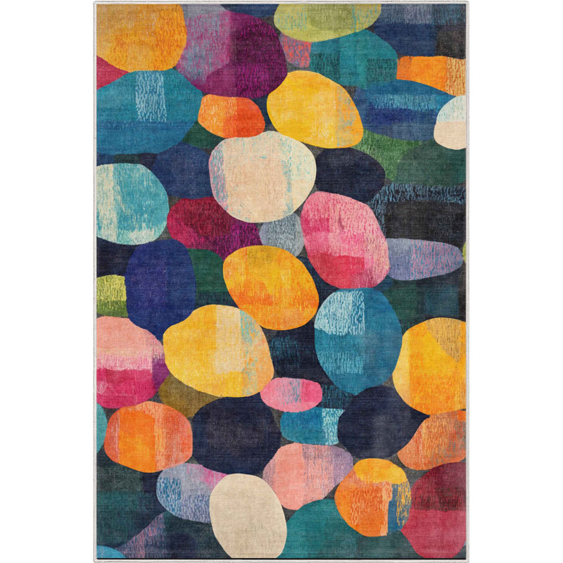 Abstract Eclat Multi Modern Bold Area Rug, Rectangle 3'3" x 5'