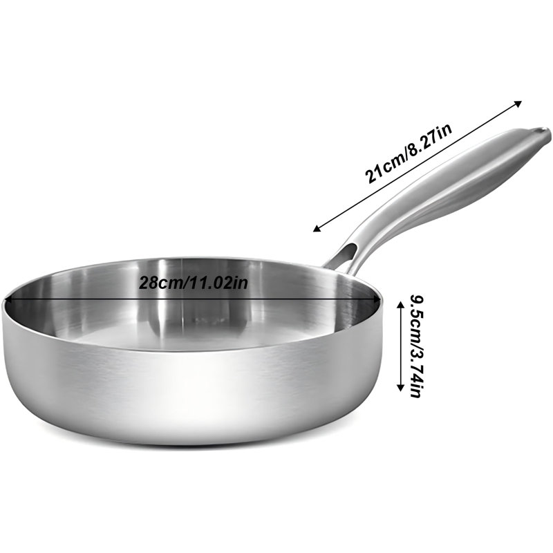 Frying Pan Stainless Steel Non-Stick Frying Pan