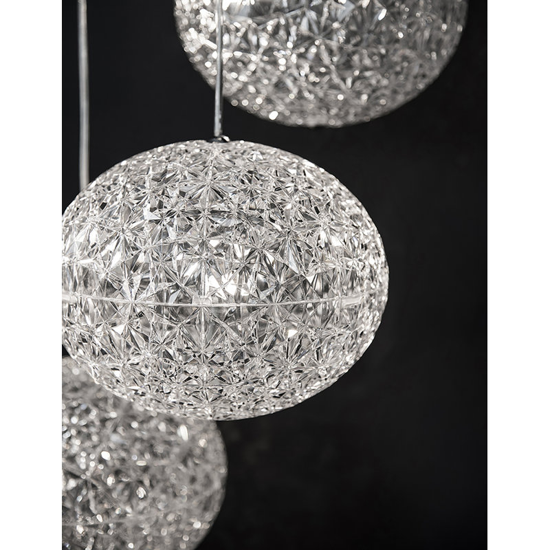 Cayla 9 - Light Chrome Cluster Pendant