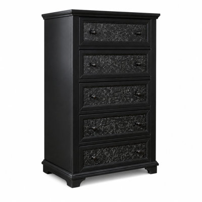Commode à 5 tiroirs H 51,38 po
