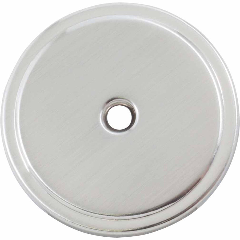 Contre-plaque pliante à deux boutons pour placard, Chrome satiné