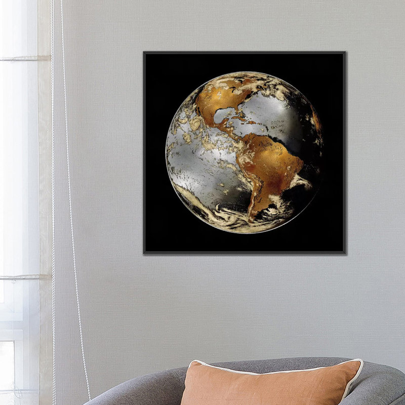 «World Turning II», impression sur toile, H 26 po x l 26 po x P 1,5 po, Toile tendue, Pas de tapis