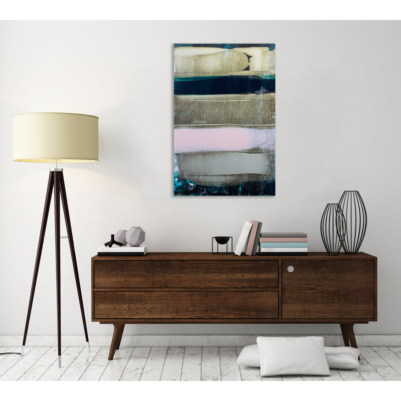 Number Stripe I by Kent Youngstrom - Wrapped Canvas Painting, 38 cm H x 25 cm W