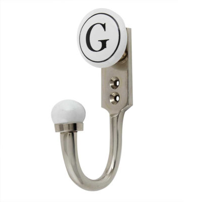 Letter G Ceramic Wall Hook