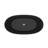 61 Inch Black Freestanding Solid Surface Soaking Bathtub For Bathroom-120145671