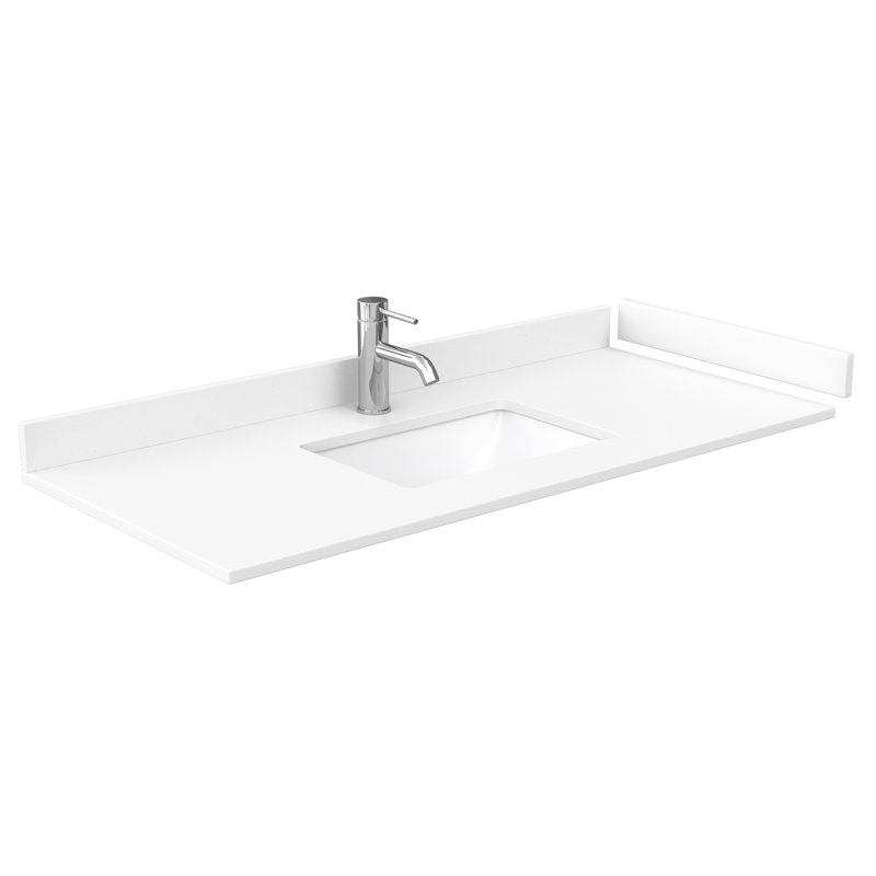 Miranda 48'' Dark Gray Bathroom Vanity with Marble Top and Mirror
