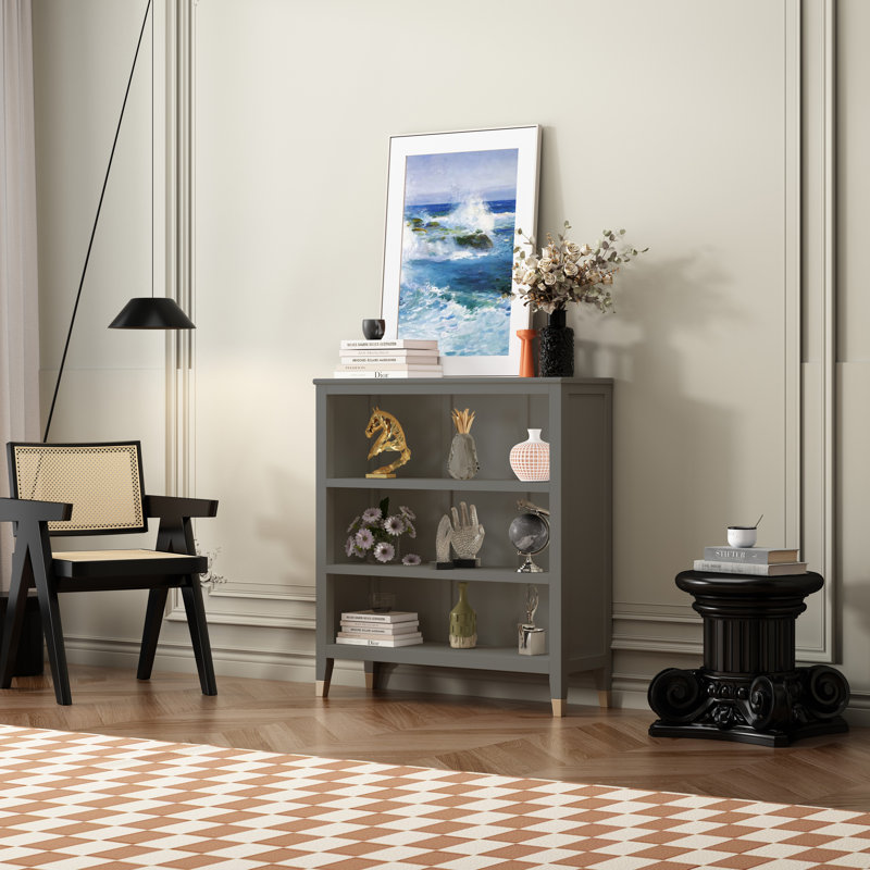 Osnabrock 97cm H x 89cm W Standard Bookcase, Grey