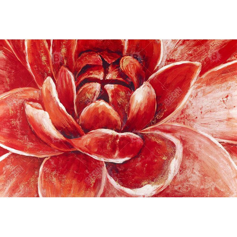 «Red Chrysanthemum» sur toile