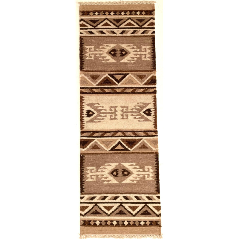 Wool Southwestern Indoor Rug, Rectangle 9'x12'