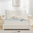 Juanetta 51.8" High Headboard Upholstered Platform Bed With 2 Large Wooden Storage Drawers, Blue, Queen Size-790409092-790407253