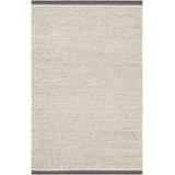 Muneeba Handwoven Wool Gray Rug