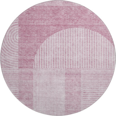 Premium Machine Washable Prisco Blush Rug