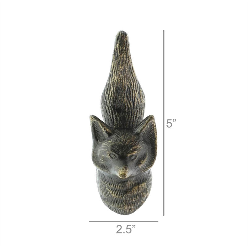 Zayn Cast Iron Wall 1 - Hook Fox Wall Hook