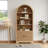 70.08"H Arched Storage Bookcase-970836483