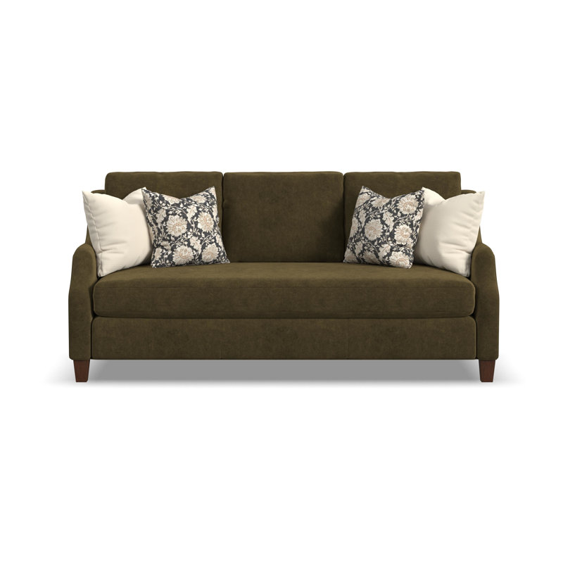 Gianna Bench Sofa, Green Polyester, No
