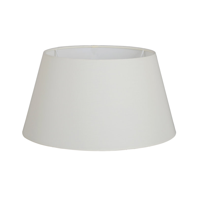 Lyndia 40 cm Textile Empire Lamp Shade, White, 19cm h x 35cm W x 35cm D