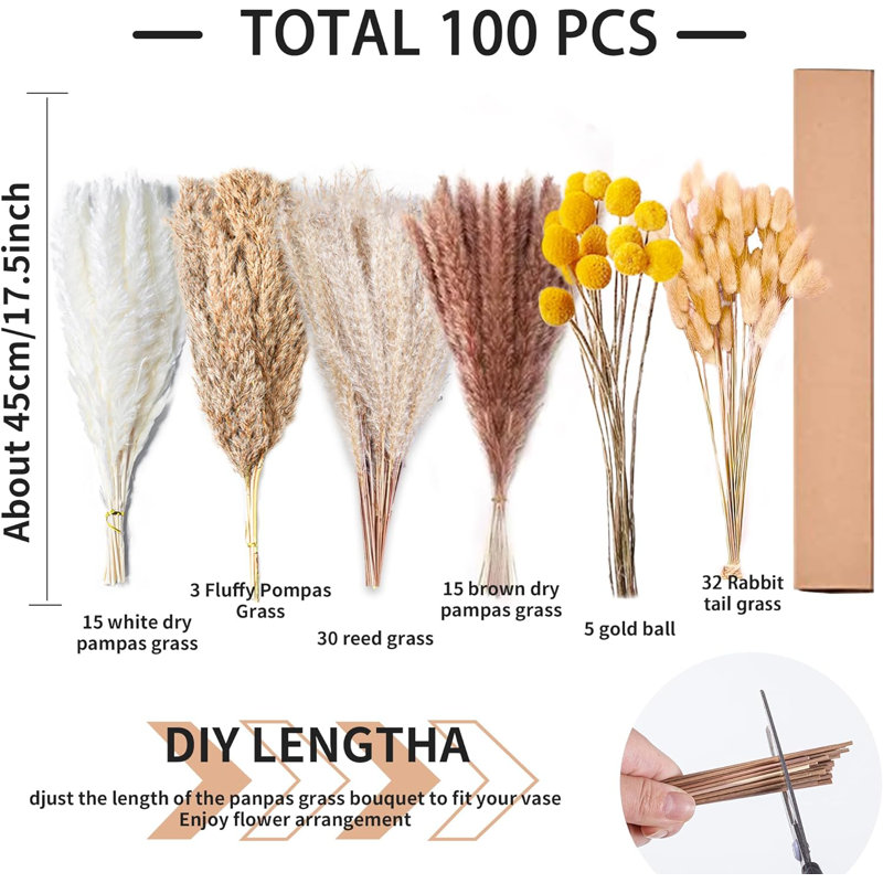 17.5'' Faux Pampas Grass Grass