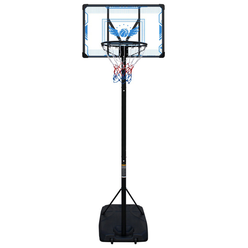 Panier de basketball | 4,74 à 10 pi réglable | Portable | Intérieur extérieur | Support de basketball | Plaisir en famille | Robuste | Facile à déplacer