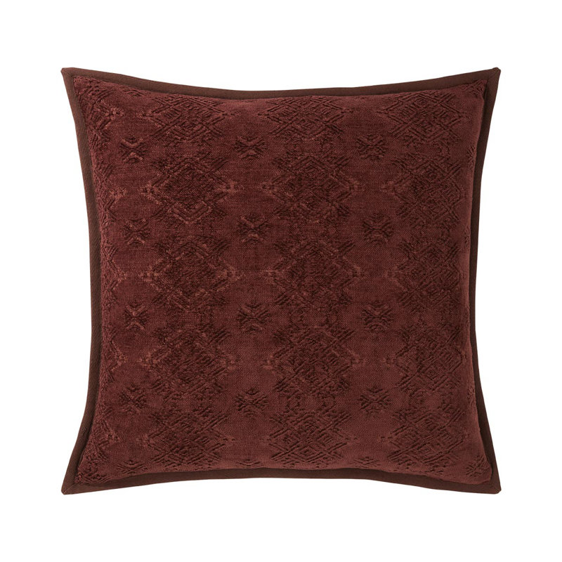 SYRACUSE Pillow Cover & Insert, Square 22", Red