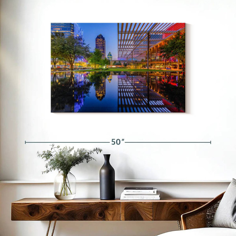 Sireci Dallas Downtown Cityscape, 24" H x 36" W