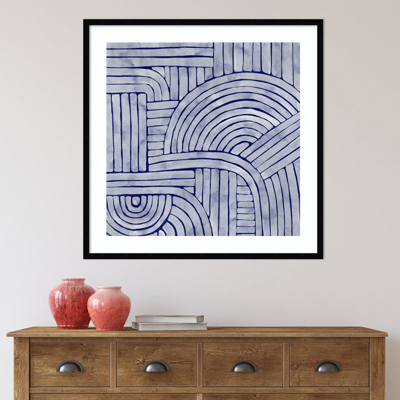 Roaming II by Urban Road, 33" H x 33" W x 1'' D, Black Framed
