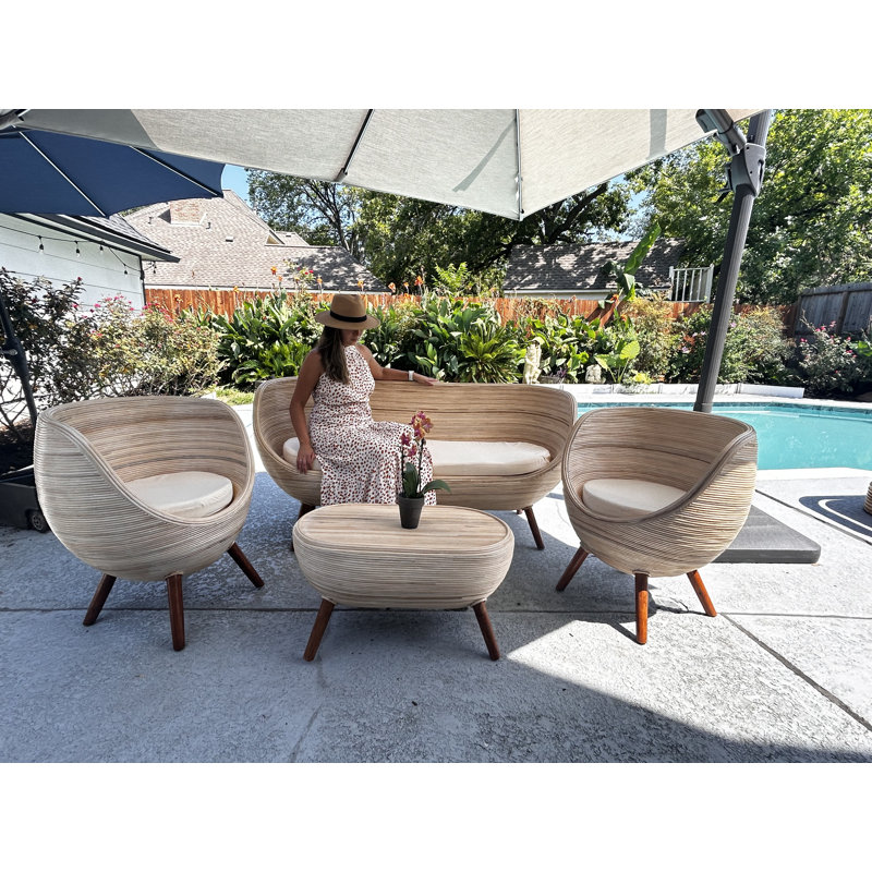 Rattan Sofa Rustic Minimalist Design