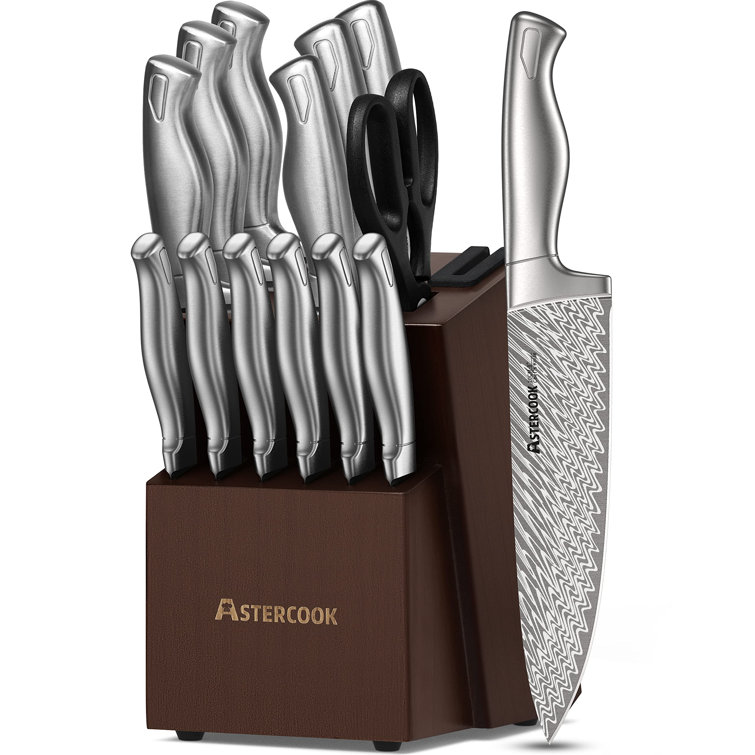 Astercook 15 Pieces Knife Set