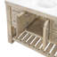 Meuble-lavabo simple 48 po avec plateau en quartz Bromley-112954146