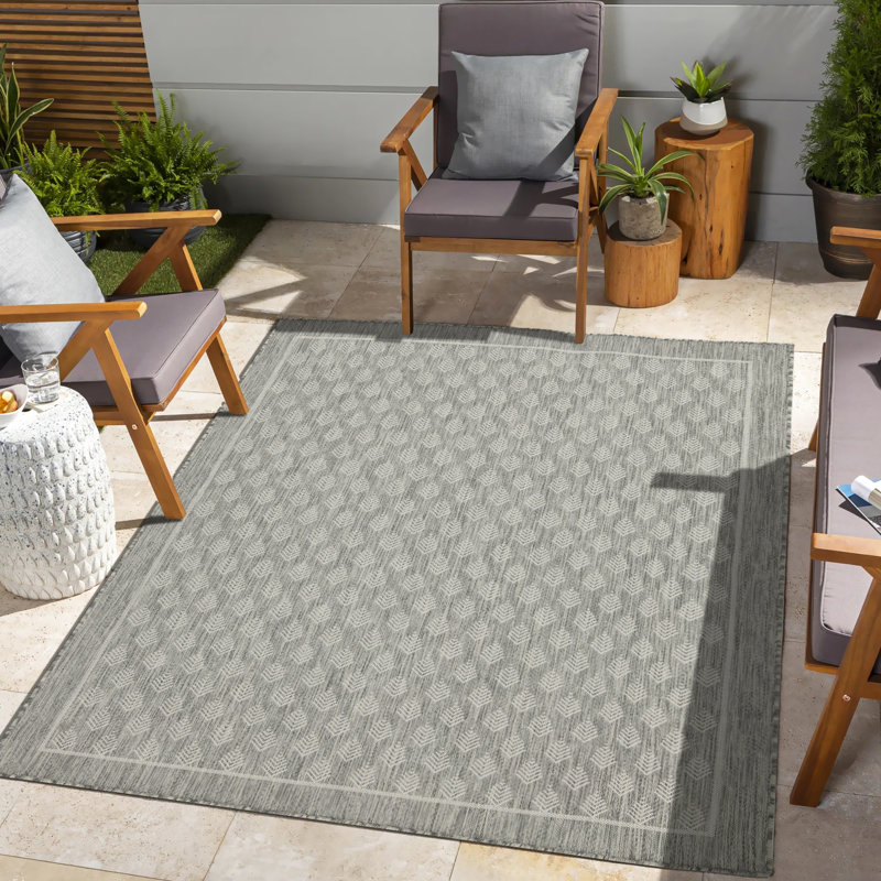 5 pi 3 po X 7 pi Tapis argenté - pour circulation élevée, teinture, polypropylène, intérieur et extérieur fait de matériaux, utilisation