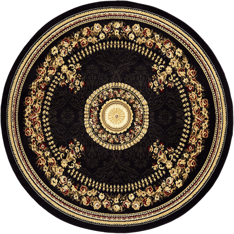 Gossard Floral Indoor Rug, Round 7'10"