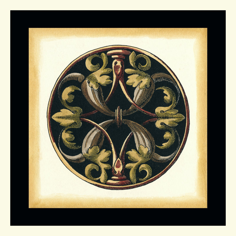 Small - Ornamental Accents I by Vision Studio - Wrapped Canvas Art Prints, 30cm H x 30cm W x 3.8cm D