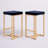 Freea Upholstered Velvet Counter Stool with Steel Frame-1596599557